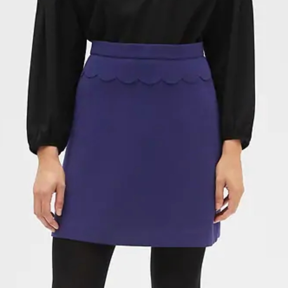 Banana Republic Perfect Scallop Waist A-Line Skirt